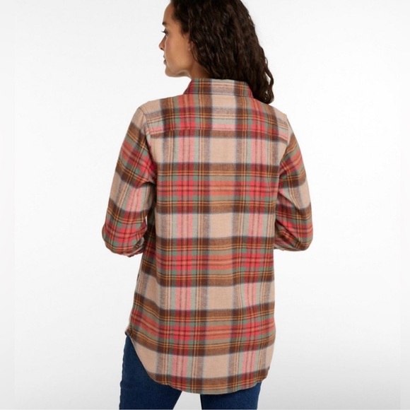 L.L. Bean Medium NEW Scotch Plaid Shirt Antique Dress Stewart Relaxed Fit - Picture 8 of 8